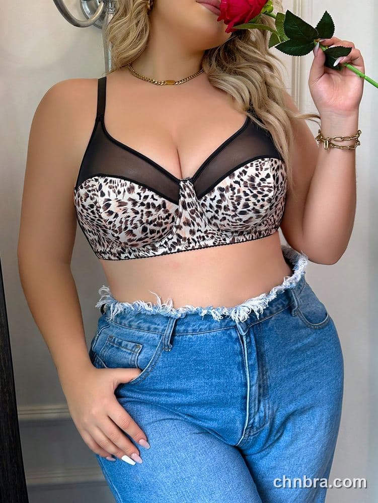 Custom Plus Size Leopard Print Cups Bra – Wholesale Direct from Factory 5