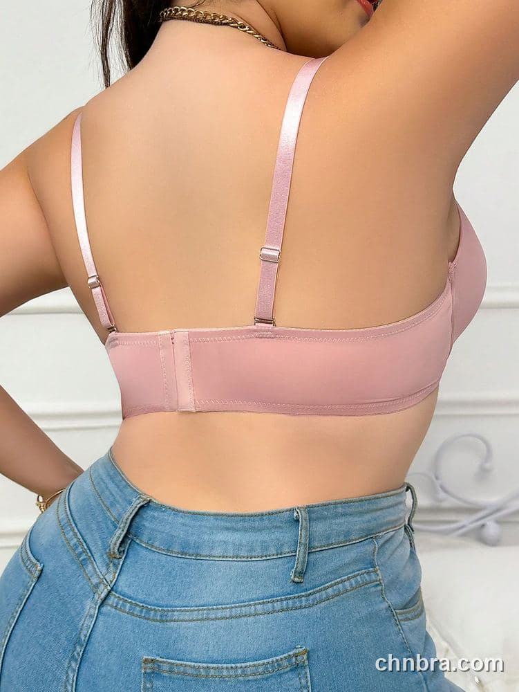 DesireSculpt Plus Size Nude Low-Back Convertible Push-Up Bra – Factory Wholesale 13