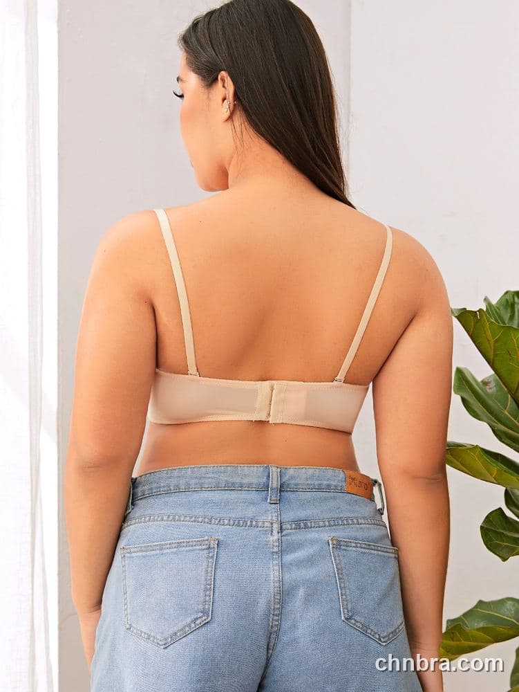 DesireSculpt Plus Size Black Strapless Convertible Push-Up Bra – Factory Wholesale 6