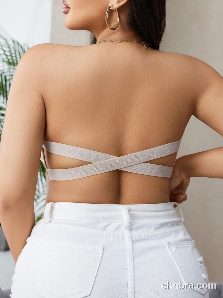 Plus Size Nude Strapless Multiway Push-Up Bra – Wholesale Lingerie Manufacturing Factory 2