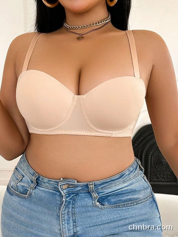 Custom Plus Size Nude Strapless Multiway Bra – Wholesale Direct from Factory 5
