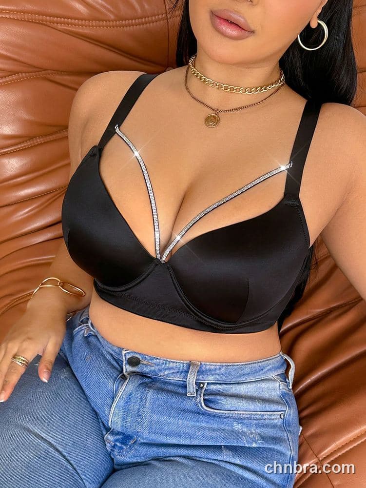 Wholesale Plus Size Black Smooth Push-Up Bra – Direct Factory 3
