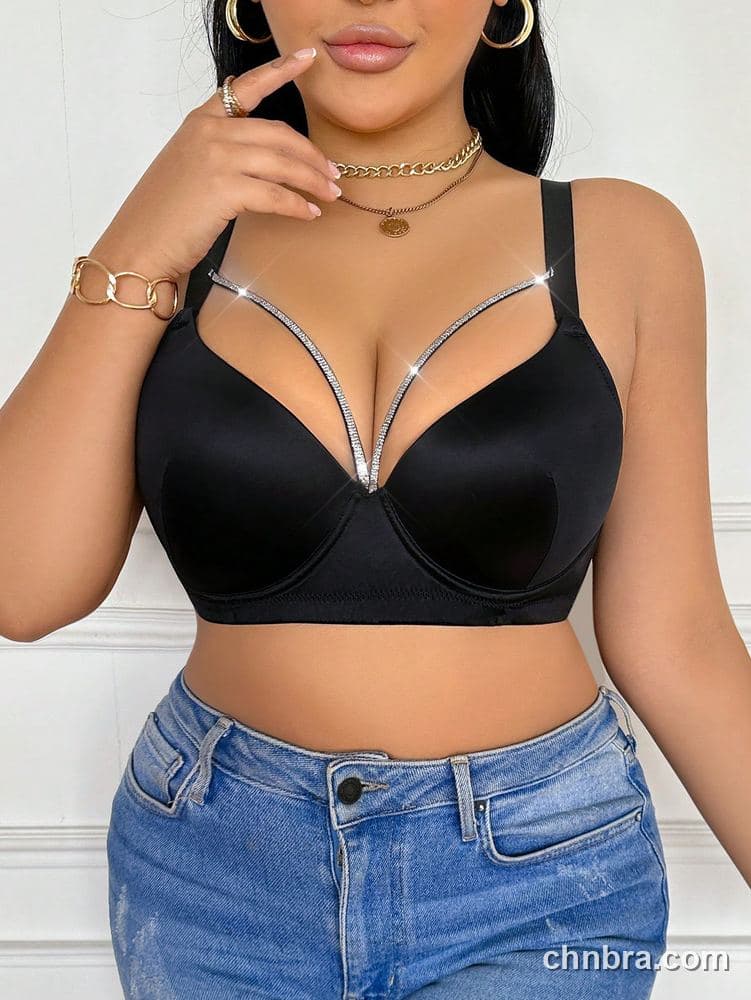 Wholesale Plus Size Black Smooth Push-Up Bra – Direct Factory 5