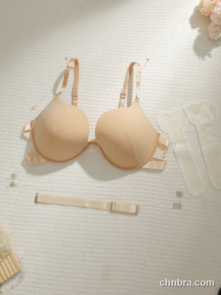 Plus Size Nude Deep U-Plunge Multiway Push-Up Bra – OEM / ODM Lingerie Manufacturer 8