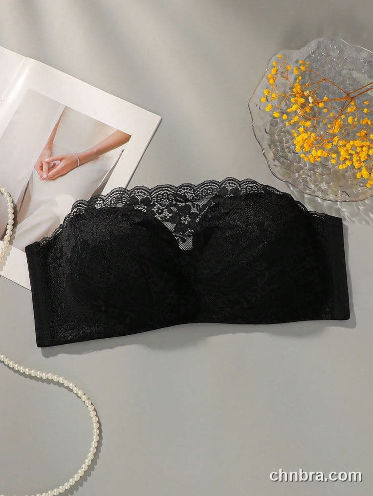 Plus Size Black Deep U-Plunge Push-Up Bra – Wholesale Lingerie Manufacturing Factory 3