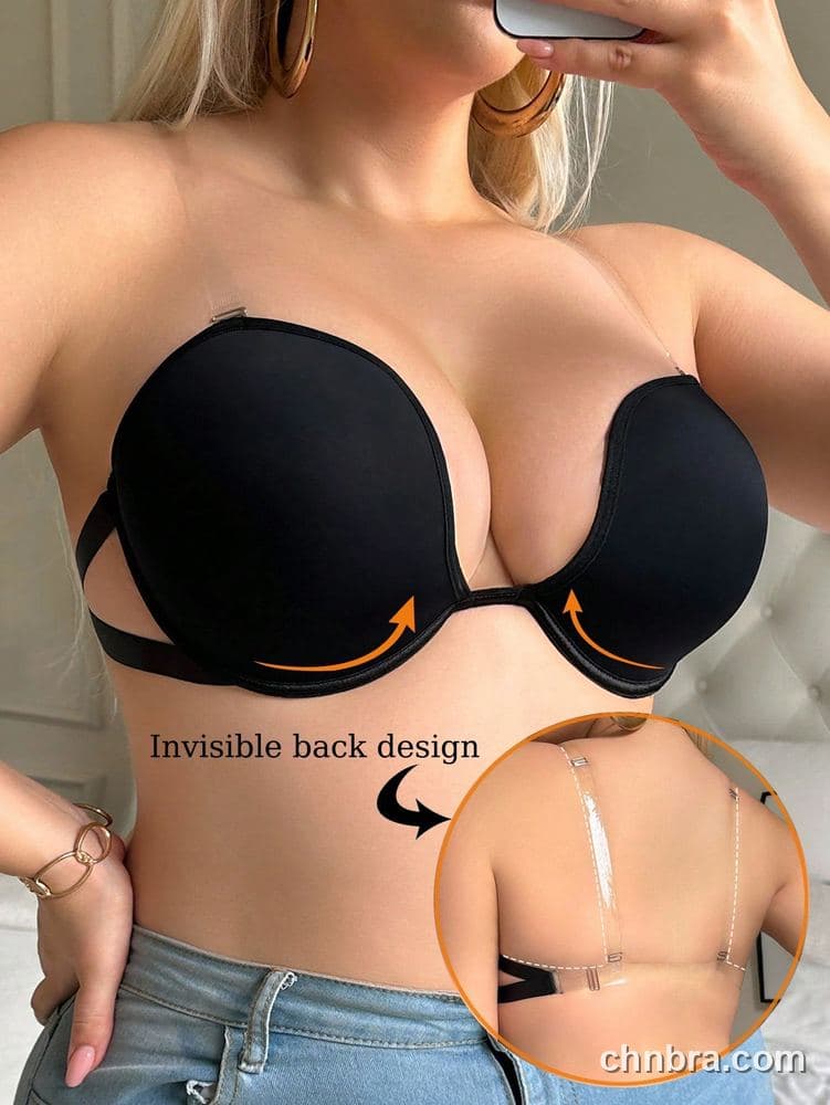 Custom Plus Size Black Lace Bandeau Strapless – Wholesale Direct from Factory 3