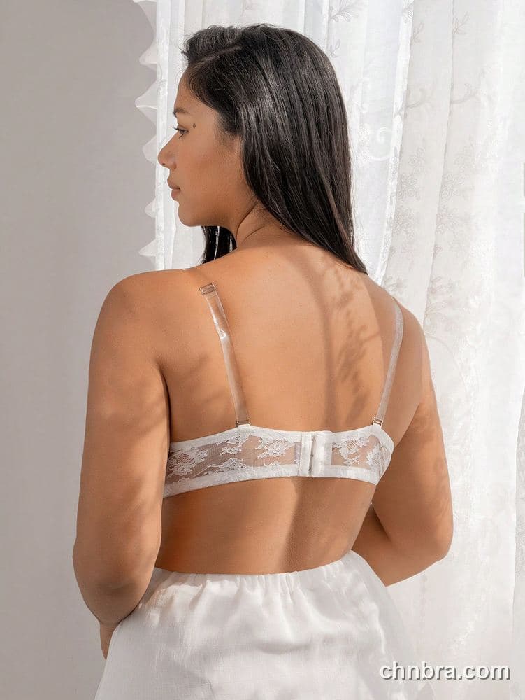 Plus Size White Deep U-Plunge Push-Up Bra – OEM / ODM Lingerie Manufacturer 2