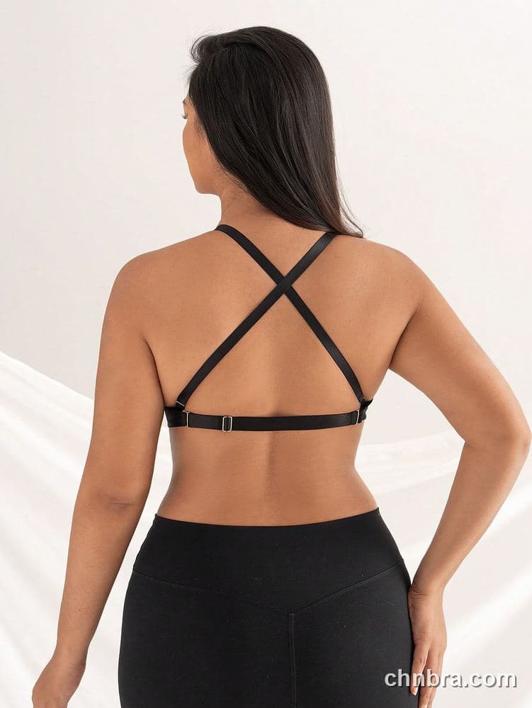 DesireSculpt Plus Size Black Honeycomb-Texture T-Shirt Bra – Factory Wholesale 7