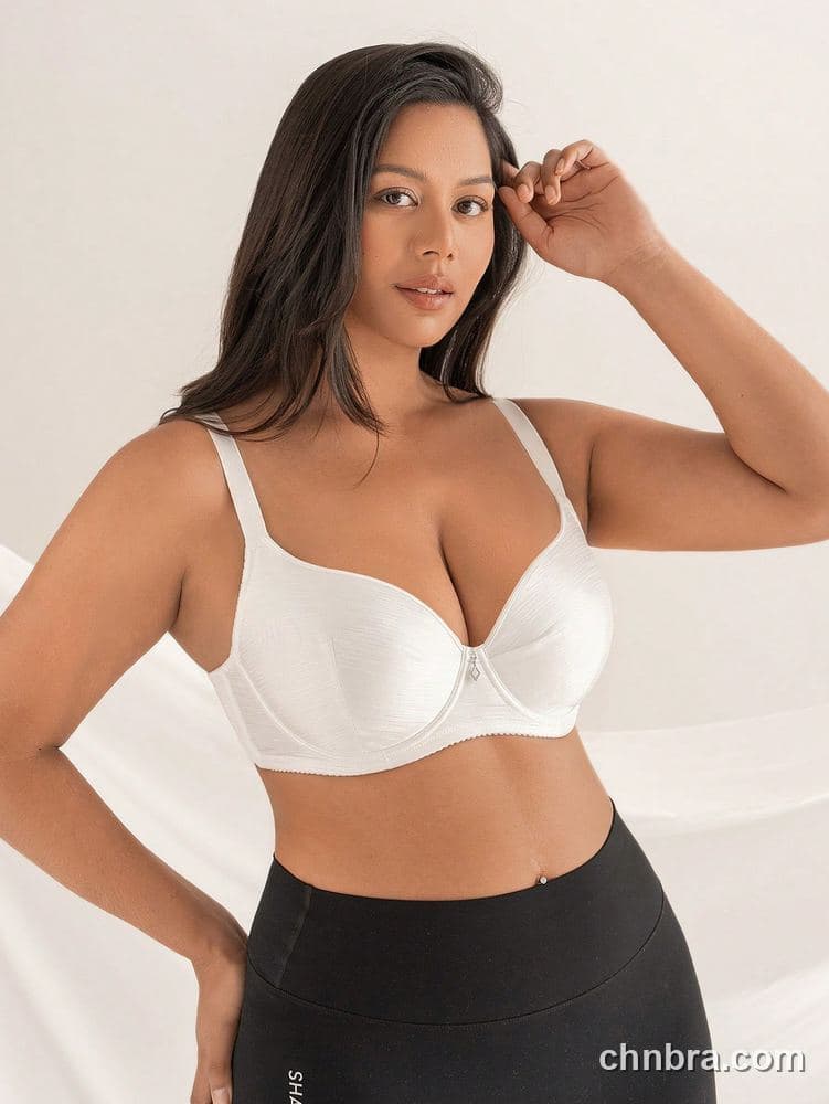 Wholesale Plus Size White Textured Balconette Bra – Direct Factory 4