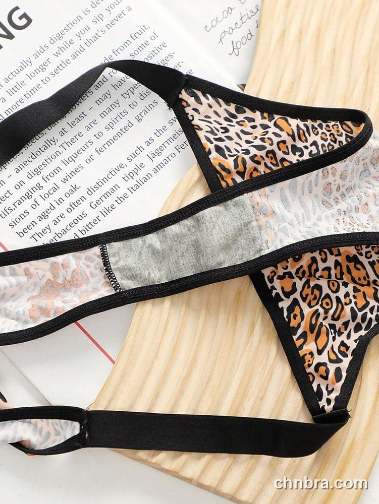 Plus Size Leopard Print String Thong – Wholesale Panties Manufacturing Factory 4