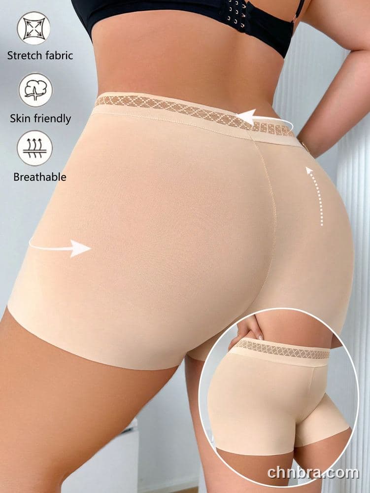 Plus Size Solid Nude High-Waist Smoothing Short – OEM / ODM Panty Manufacturer 3