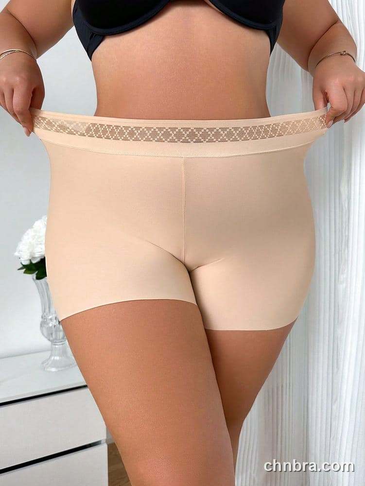 Plus Size Solid Nude High-Waist Smoothing Short – OEM / ODM Panty Manufacturer 5