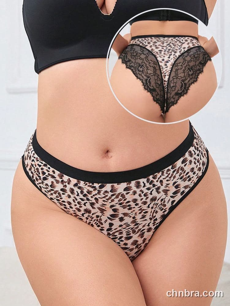 Plus Size Leopard Print Brief – Bulk Wholesale, Lingerie Supplier