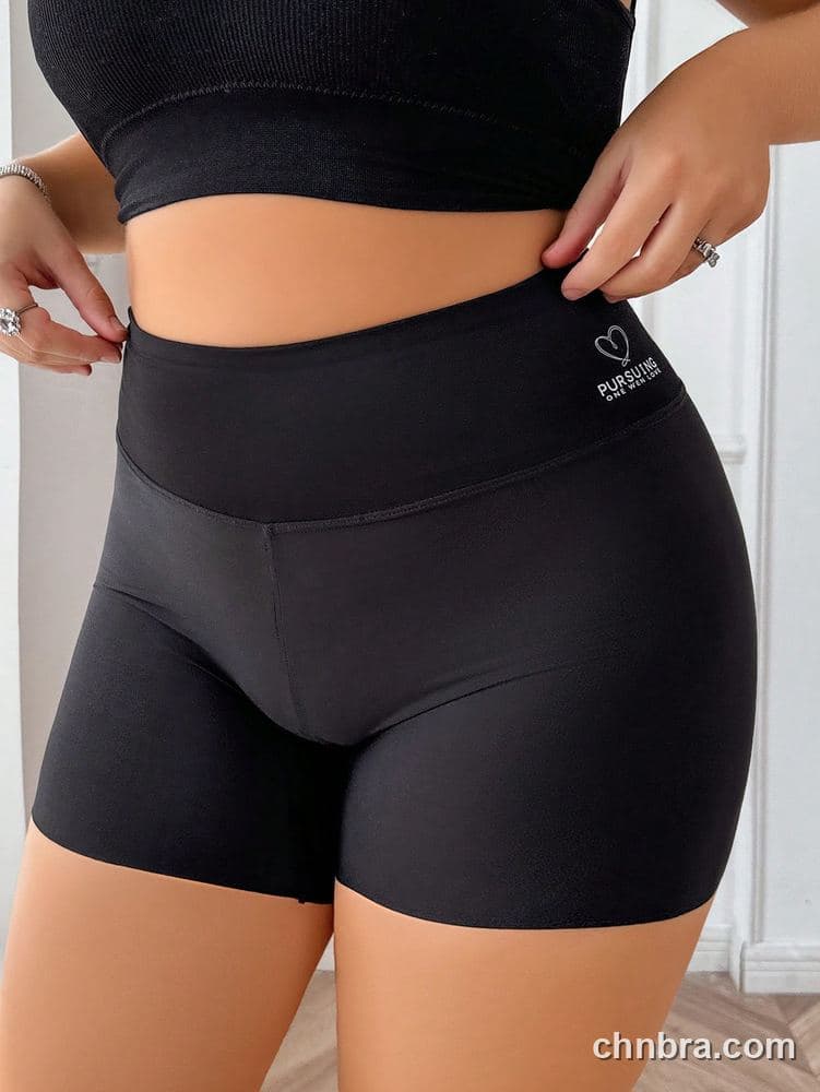 Plus Size Solid Black High-Waist Tummy-Control Short – Bulk Wholesale, Lingerie Supplier