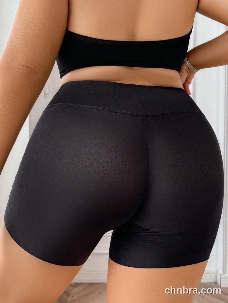 Plus Size Solid Black High-Waist Tummy-Control Short – Bulk Wholesale, Lingerie Supplier 2
