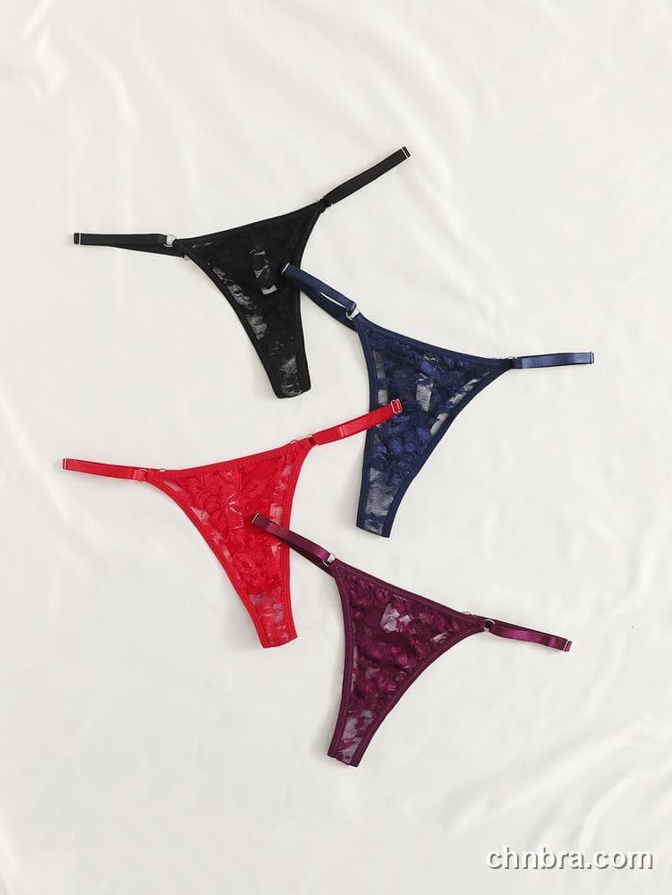 Sheer Lace G-String Panties – Factory Wholesale, Nylon Blend 3