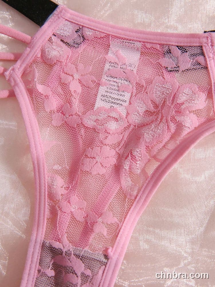 Logo-Band Strappy Lace Thong – Bulk Wholesale, Lingerie Supplier 3