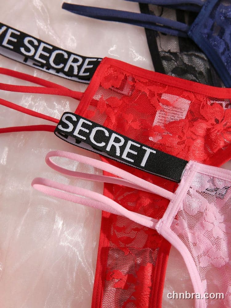 Logo-Band Strappy Lace Thong – Bulk Wholesale, Lingerie Supplier 4