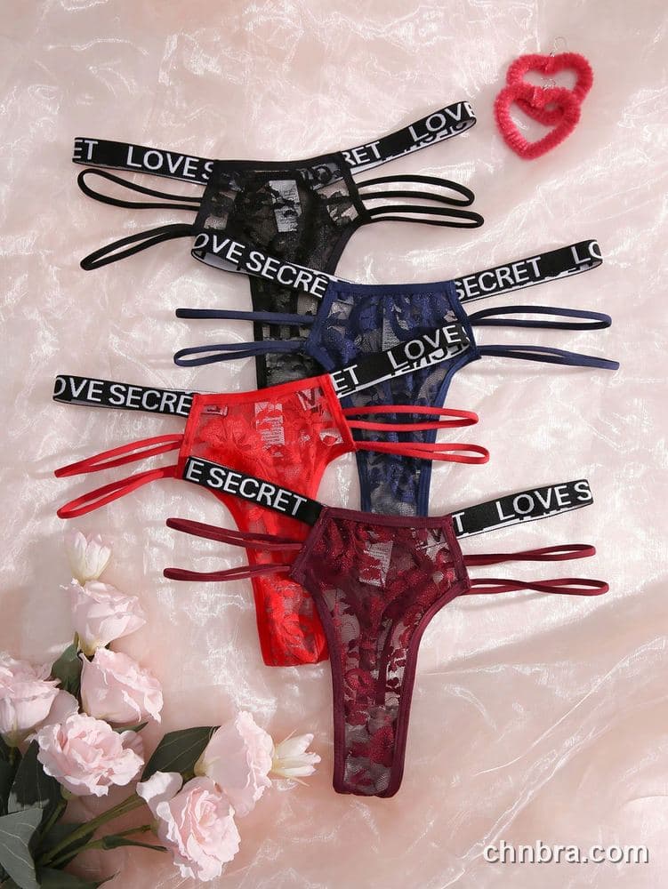 Wholesale Women's Logo-Band Lace G-String – Direct Factory