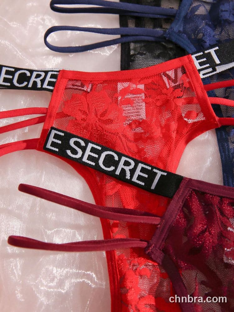 Wholesale Women's Logo-Band Lace G-String – Direct Factory 3