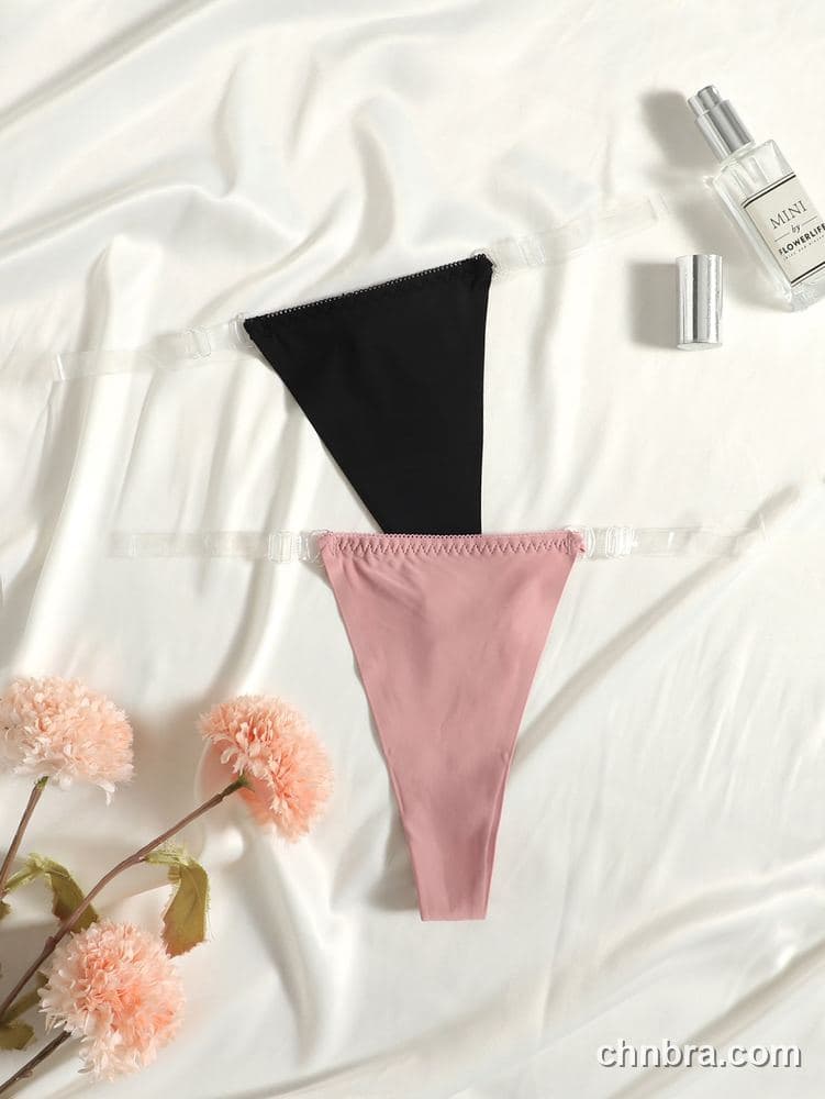 Black Seamless G-String Panties – Factory Wholesale, Nylon Blend