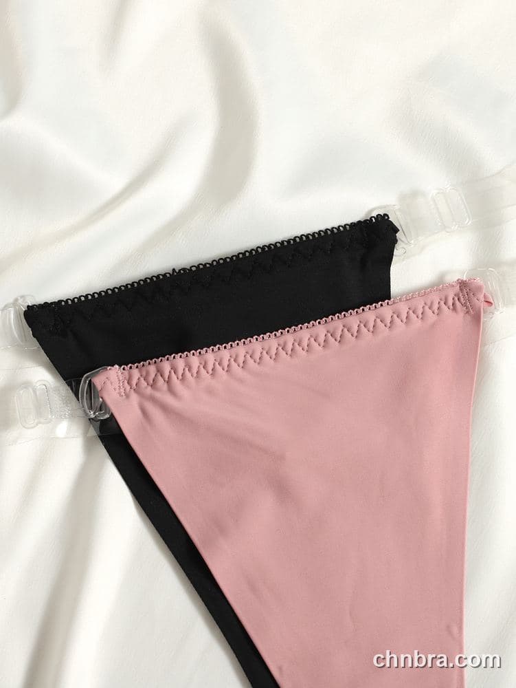 Black Seamless G-String Panties – Factory Wholesale, Nylon Blend 4