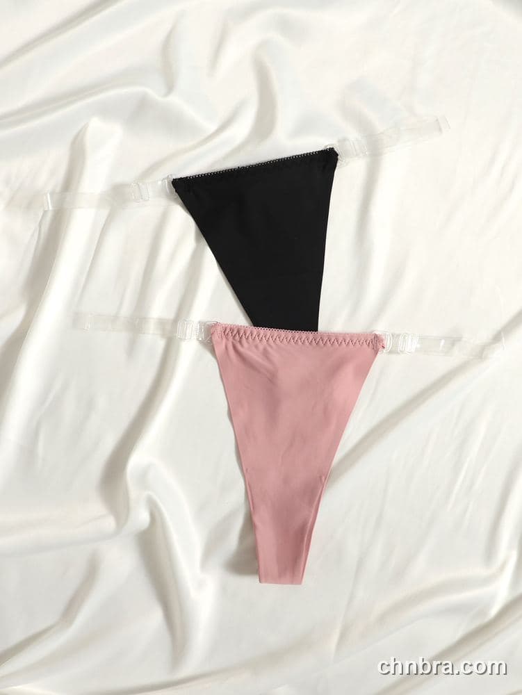 Black Seamless G-String Panties – Factory Wholesale, Nylon Blend 5