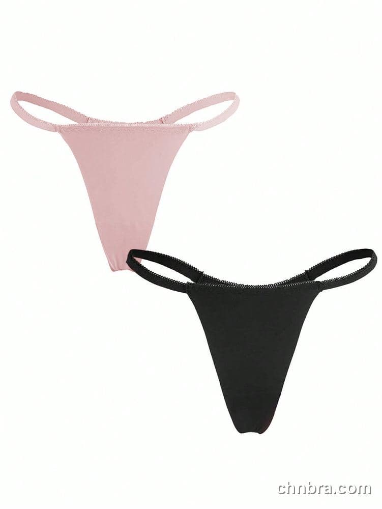 Women's Black Seamless Smooth G-String – Wholesale Panties Manufacturing Factory 9
