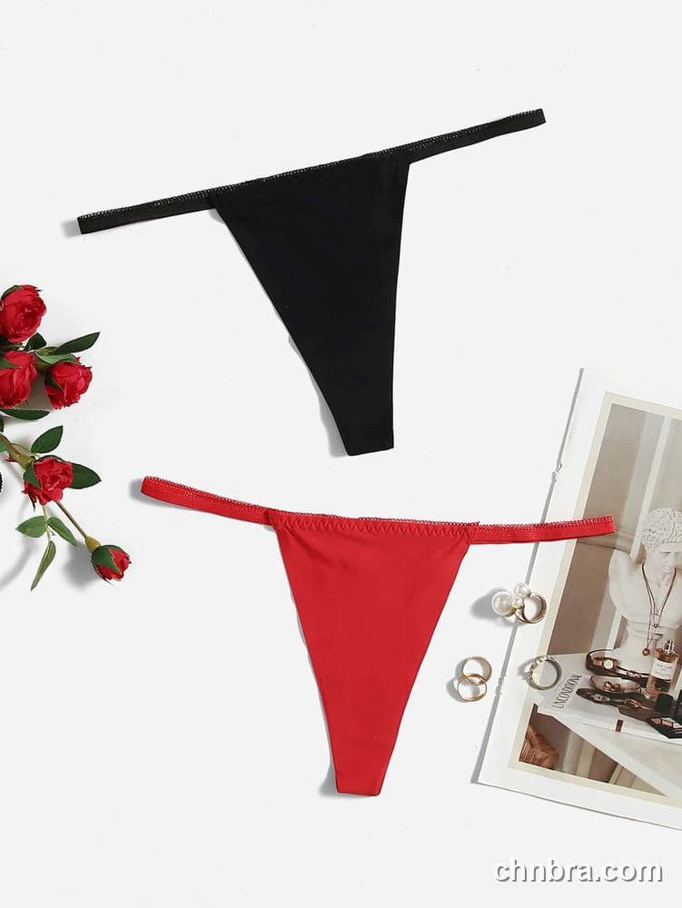Custom Black Seamless Smooth G-String Panties – Wholesale Direct from Factory