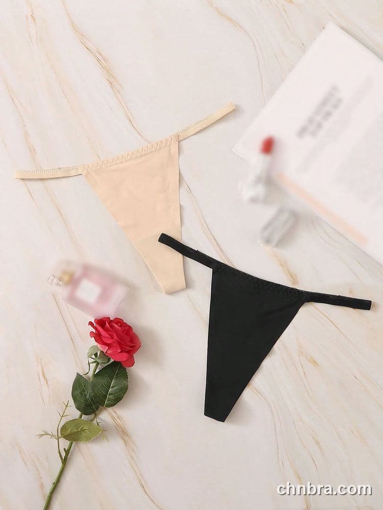Women's Black Seamless Smooth G-String Panties – OEM / ODM Underwear Manufacturer 4