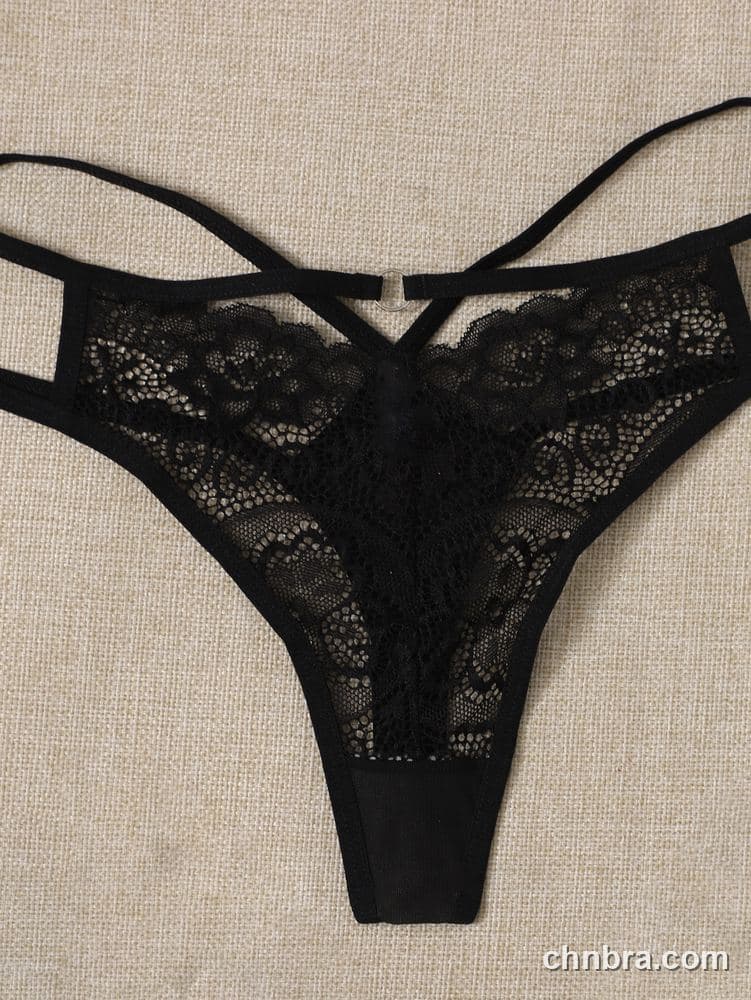 Women's Red Floral Lace Cheeky Thong Panties – OEM / ODM Underwear Manufacturer 18