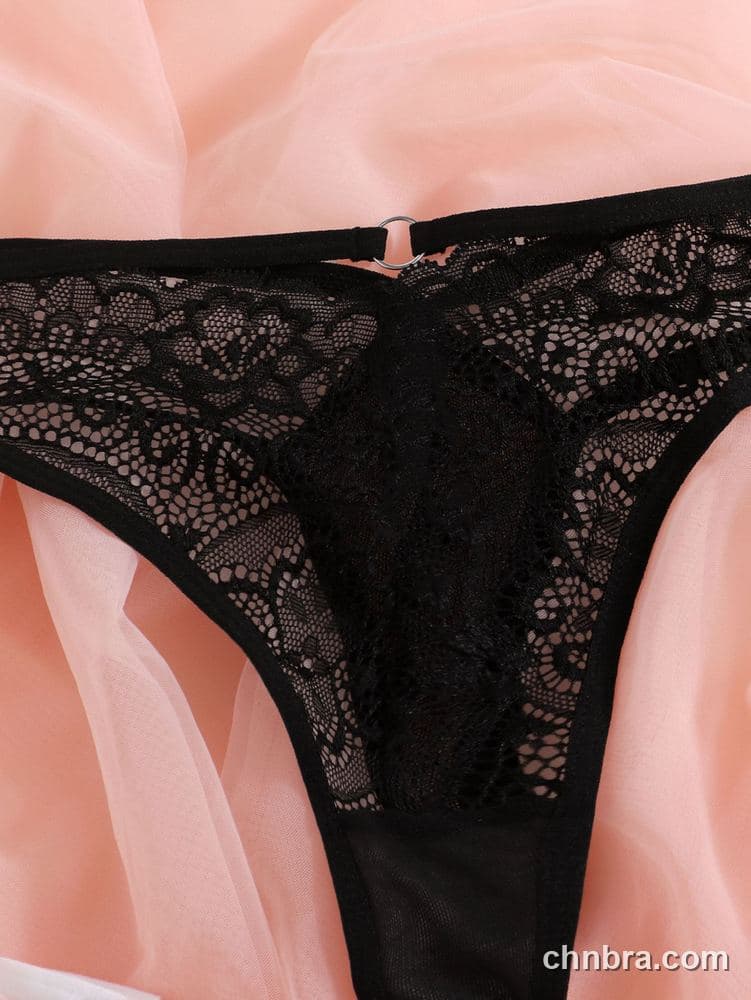 Women's Red Floral Lace Cheeky Thong Panties – OEM / ODM Underwear Manufacturer 23