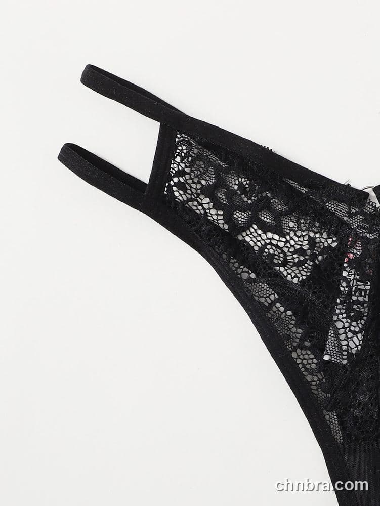 Women's Red Floral Lace Cheeky Thong Panties – OEM / ODM Underwear Manufacturer 4