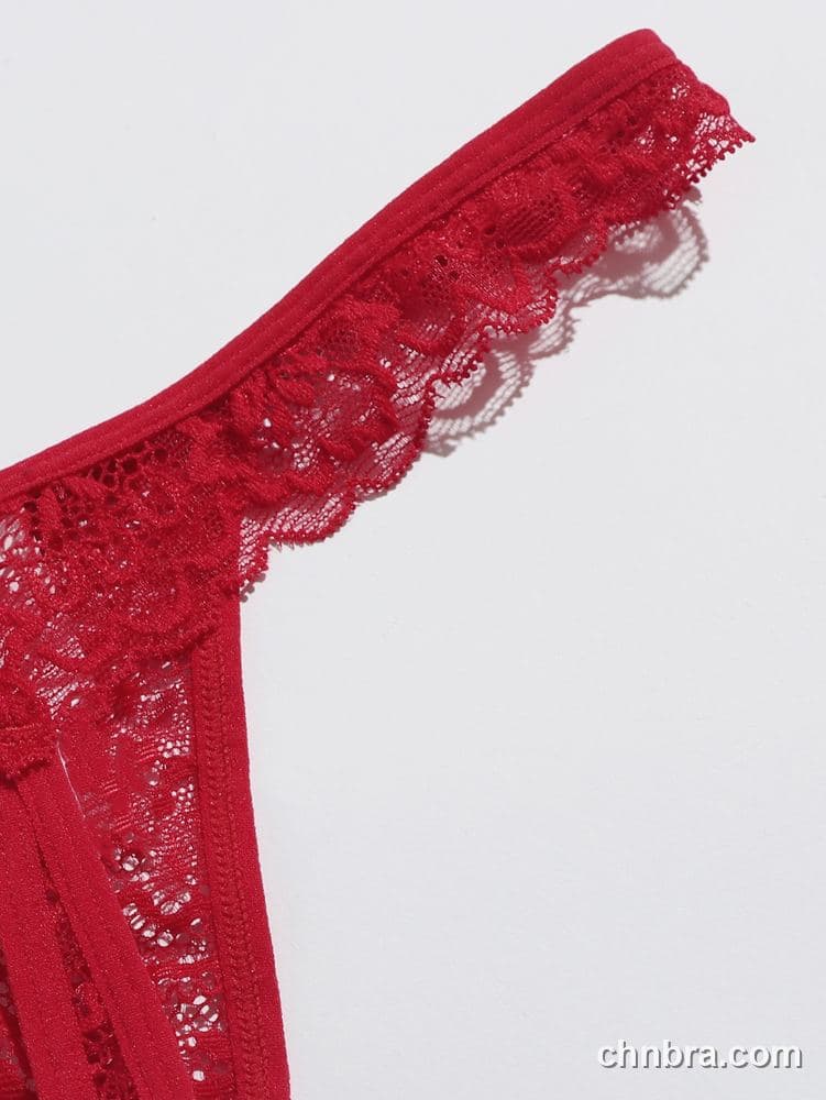 Women's Black Scallop Lace G-String – Wholesale Panties Manufacturing Factory 5