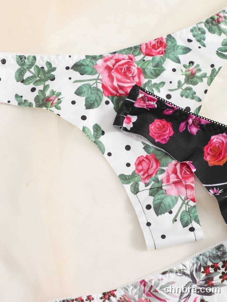 Wholesale Women's Seamless Printed Thong 4-Pack – Direct Factory 4
