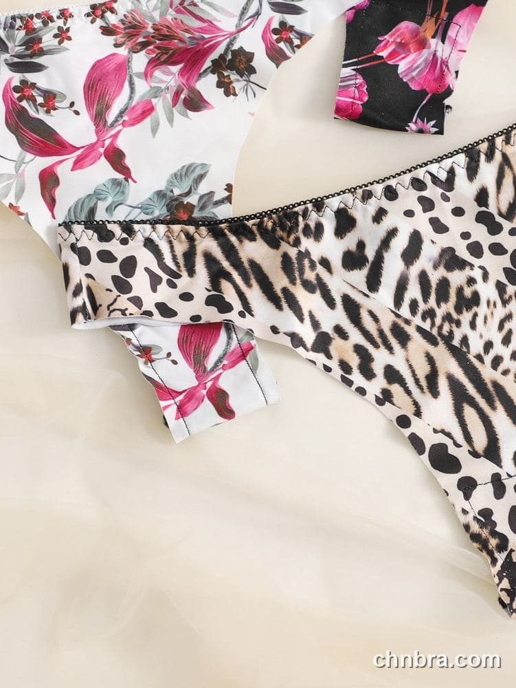 Wholesale Women's Seamless Printed Thong 4-Pack – Direct Factory 6
