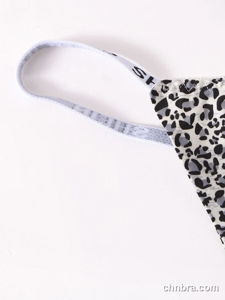 Leopard Print Thong Panties – Factory Wholesale, Nylon Blend 5