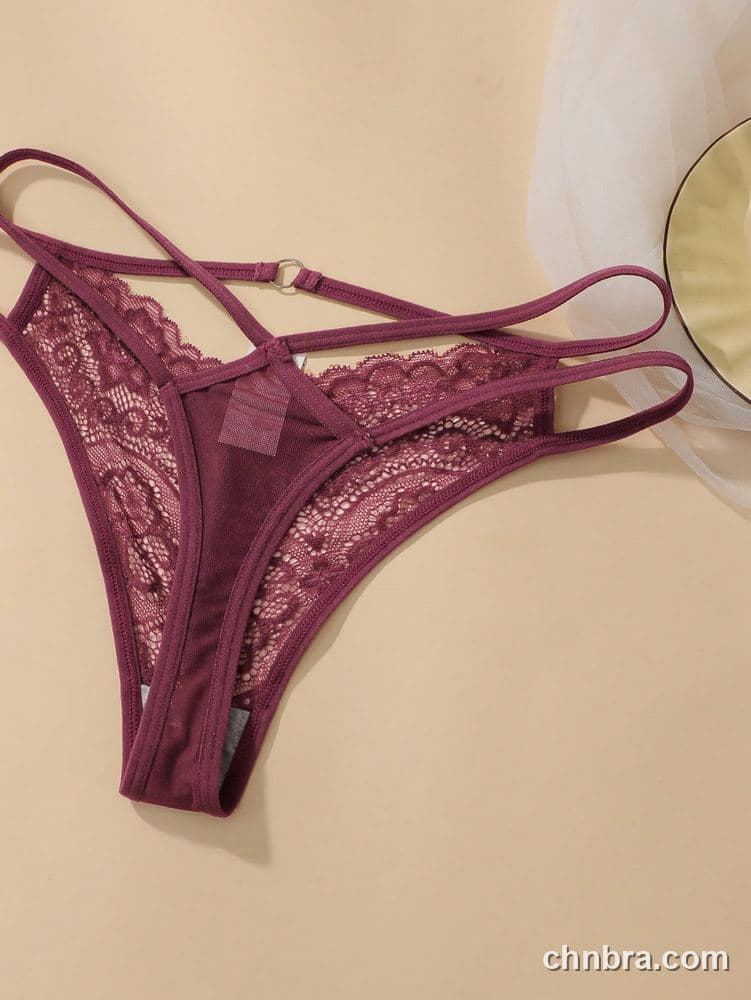 Black Floral Lace Strappy Thong – Bulk Wholesale, Lingerie Supplier 17