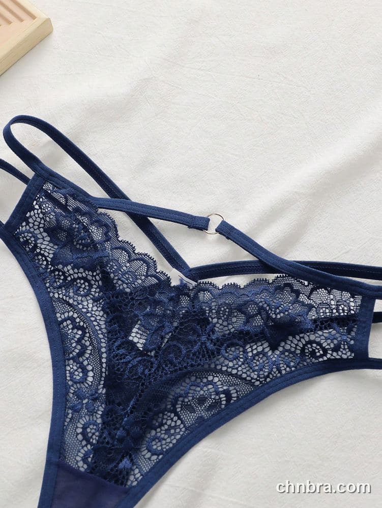 Black Floral Lace Strappy Thong – Bulk Wholesale, Lingerie Supplier 27