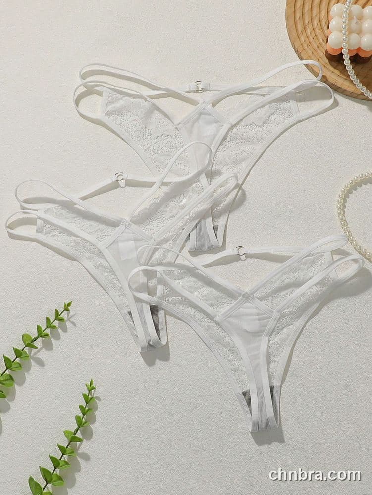Black Floral Lace Strappy Thong – Bulk Wholesale, Lingerie Supplier 38