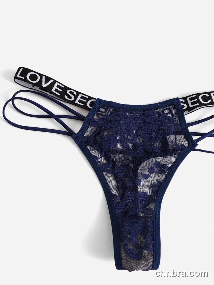Women's Floral Lace Thong 4-Pack – Wholesale Panties Manufacturing Factory 4