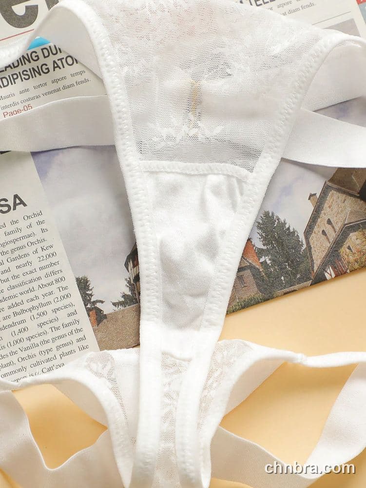 White Sheer Lace G-String – Bulk Wholesale, Lingerie Supplier 6