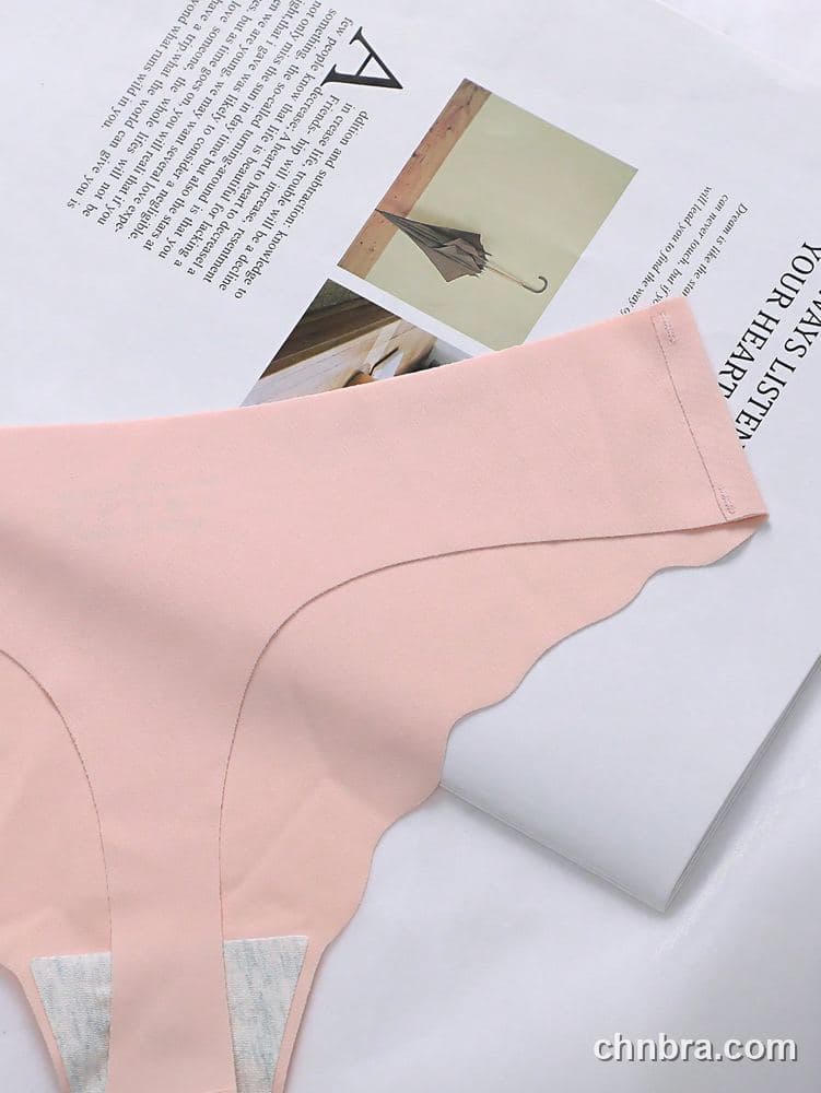 Women's Blush Seamless Scallop-Edge Thong 5-Pack Panties – OEM / ODM Underwear Manufacturer 4