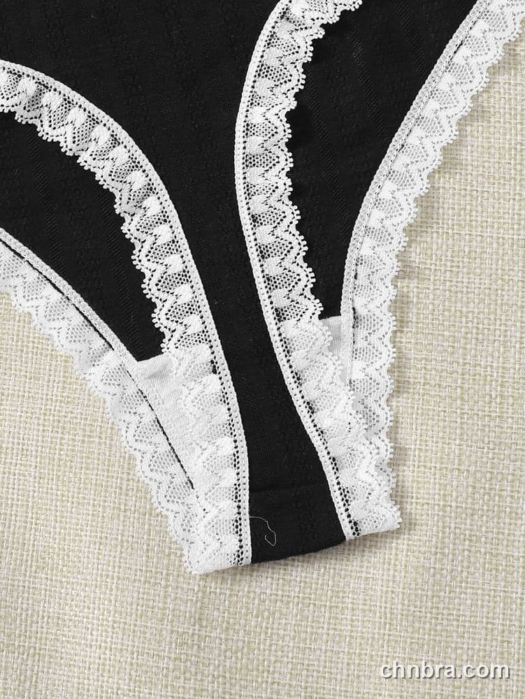Custom Ribbed Cotton Thong 4-Pack Panties – Wholesale Direct from Factory 3