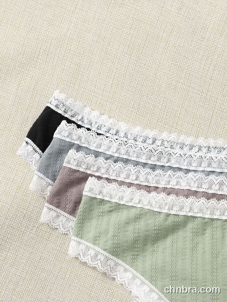 Custom Ribbed Cotton Thong 4-Pack Panties – Wholesale Direct from Factory 6