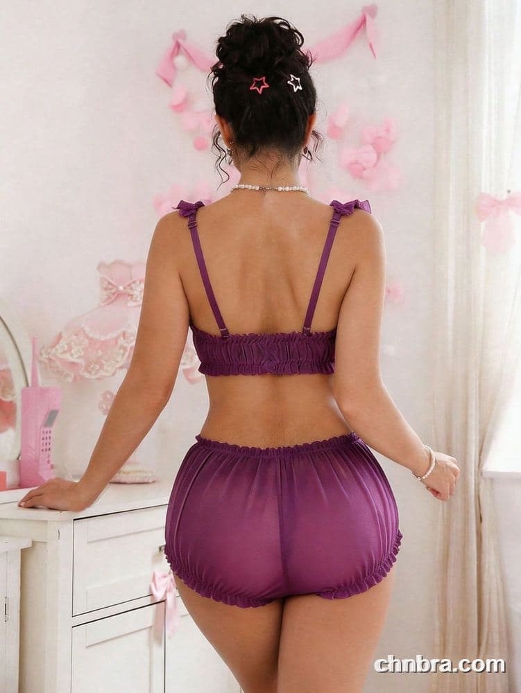 Women Comfortable Unlined Bra Set — Bra and Panty Lingerie – OEM / ODM Manufacturer 2