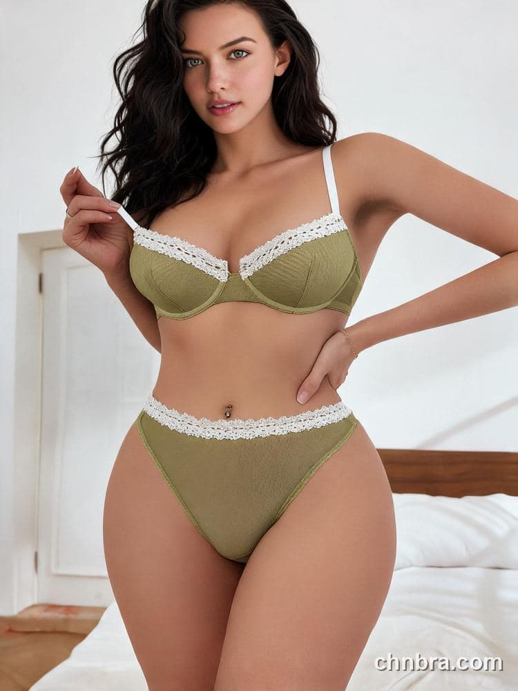Women Comfortable Unlined Bra Set — Bra and Panty Lingerie – OEM / ODM Manufacturer 3
