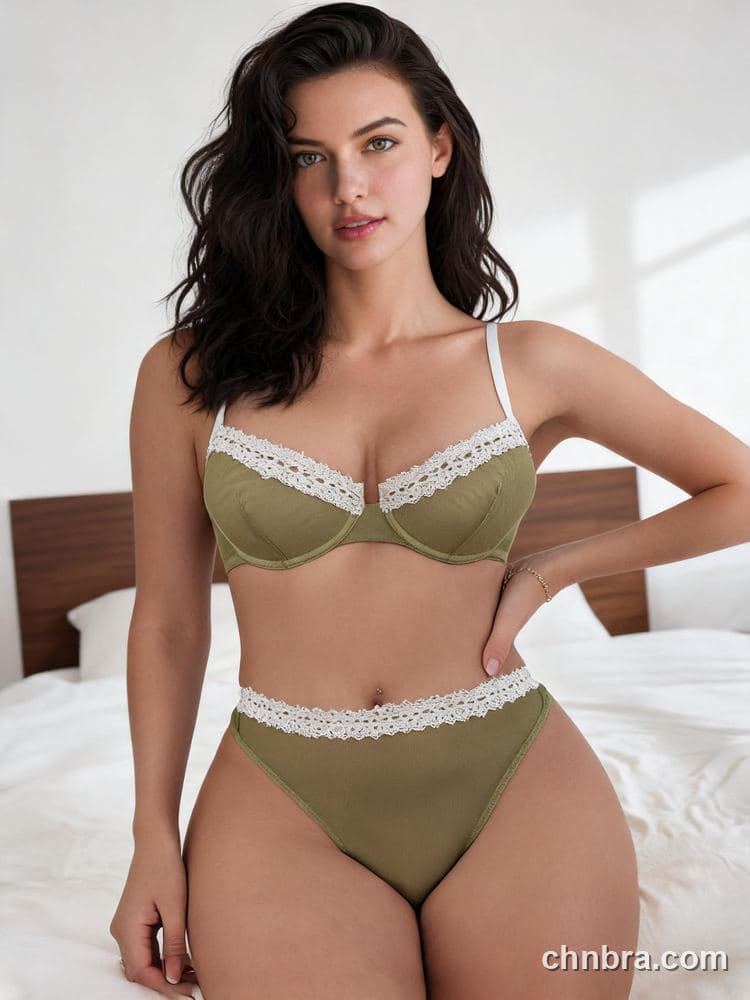 Women Comfortable Unlined Bra Set — Bra and Panty Lingerie – OEM / ODM Manufacturer 4
