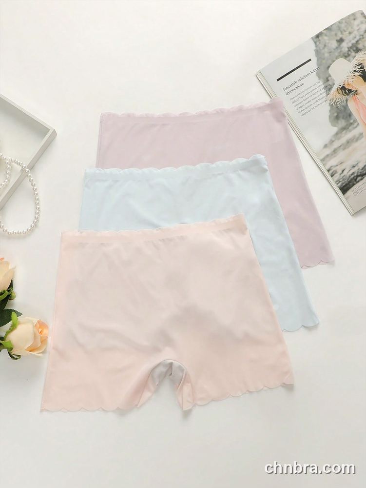 Wholesale Women's Pastel Seamless Scallop-Edge Boxer Briefs 3-Pack – Direct Factory