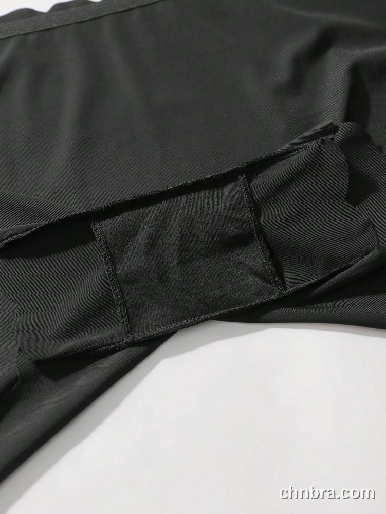 Black Seamless Scallop-Edge Safety Shorts 3-Pack – Factory Wholesale, Everyday Wear 7